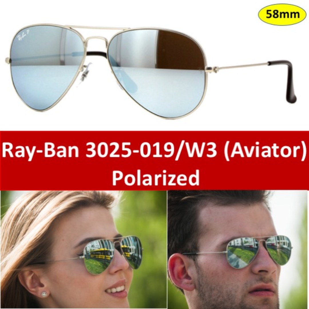 ray ban 3025 58mm polarized