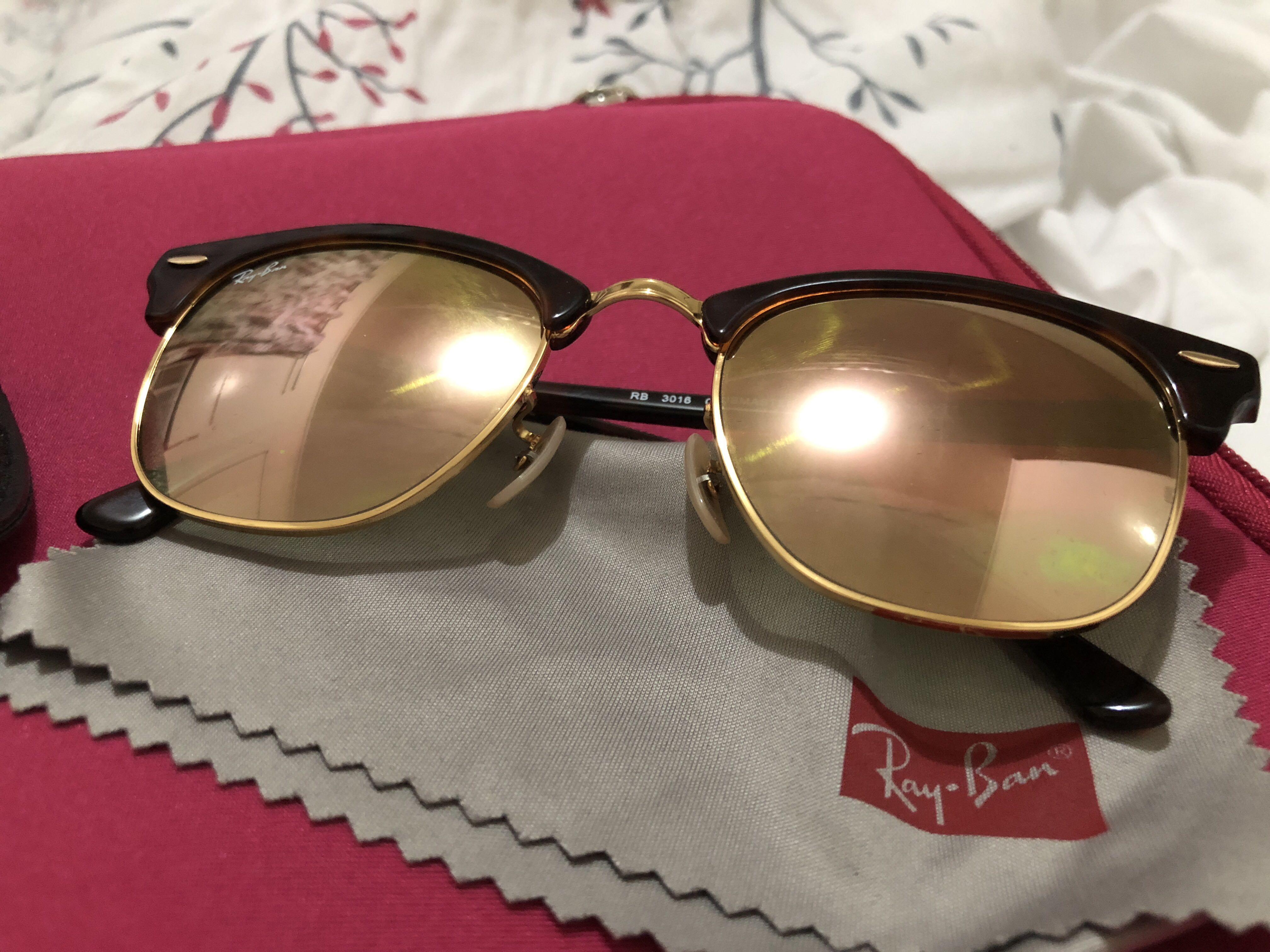 ray ban clubmaster flash lenses gradient