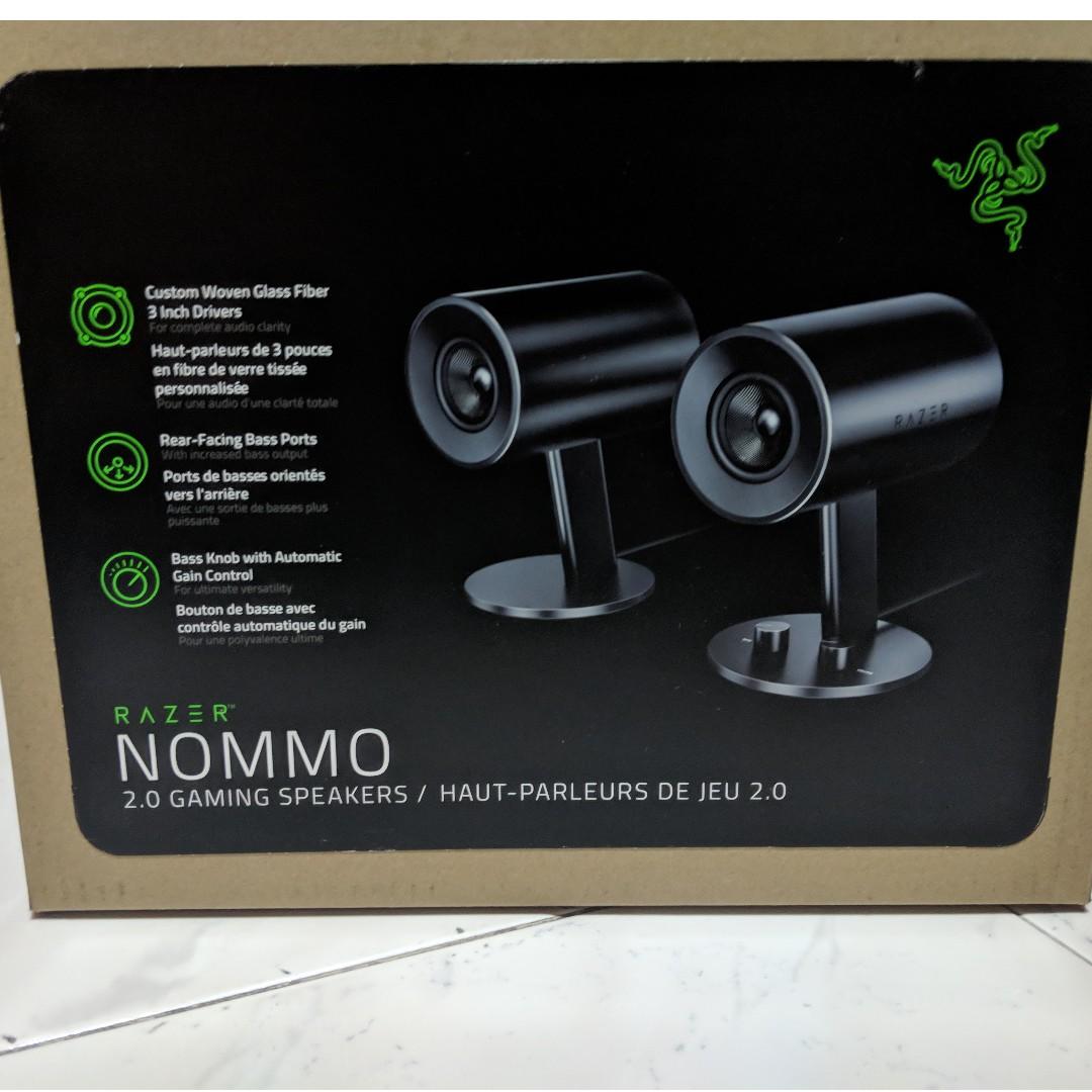 Razer Nommo Speakers (US Plug) Plug And Play With Receipt. For Warranty