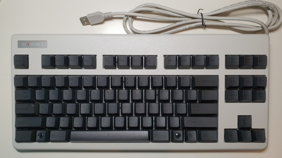 Realforce 87UW 55g w/ black caps, Computers & Tech, Parts 