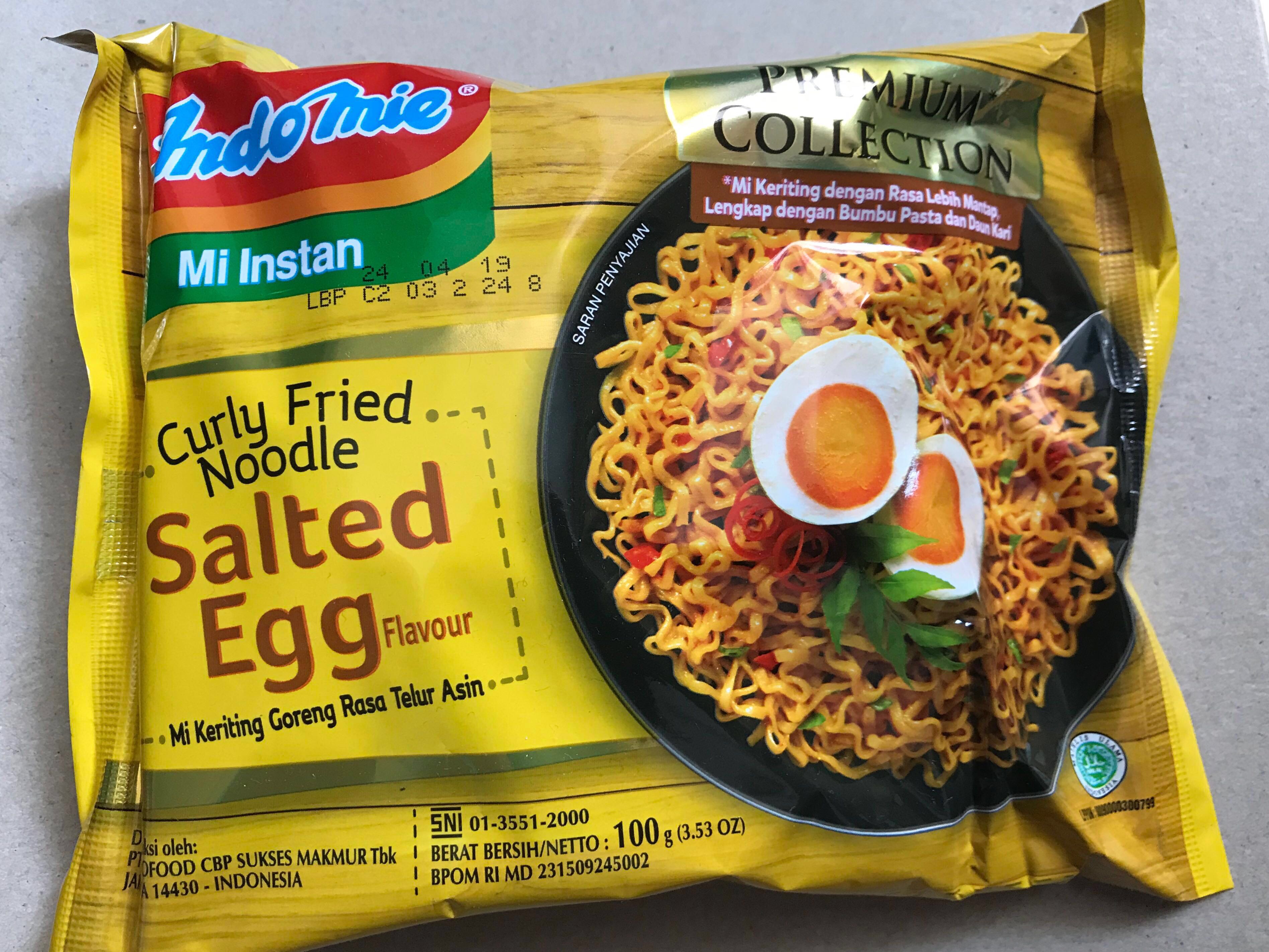 Salted Egg Mee Goreng Indomie Instant Noodle Food Drinks Packaged Instant Food On Carousell