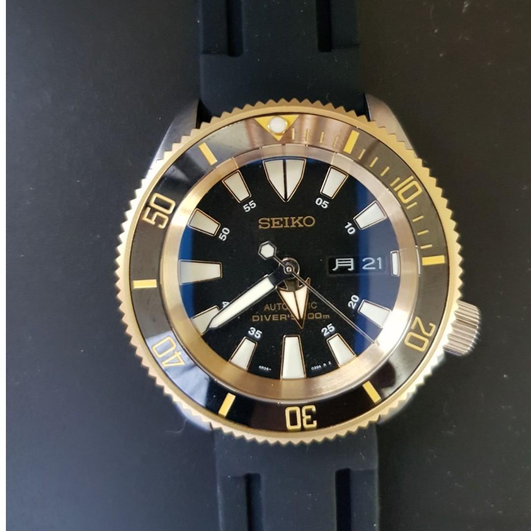 Seiko SKX007 Gold Tuna Dial with SII NH36A Movement Upgrade., Luxury,  Watches on Carousell