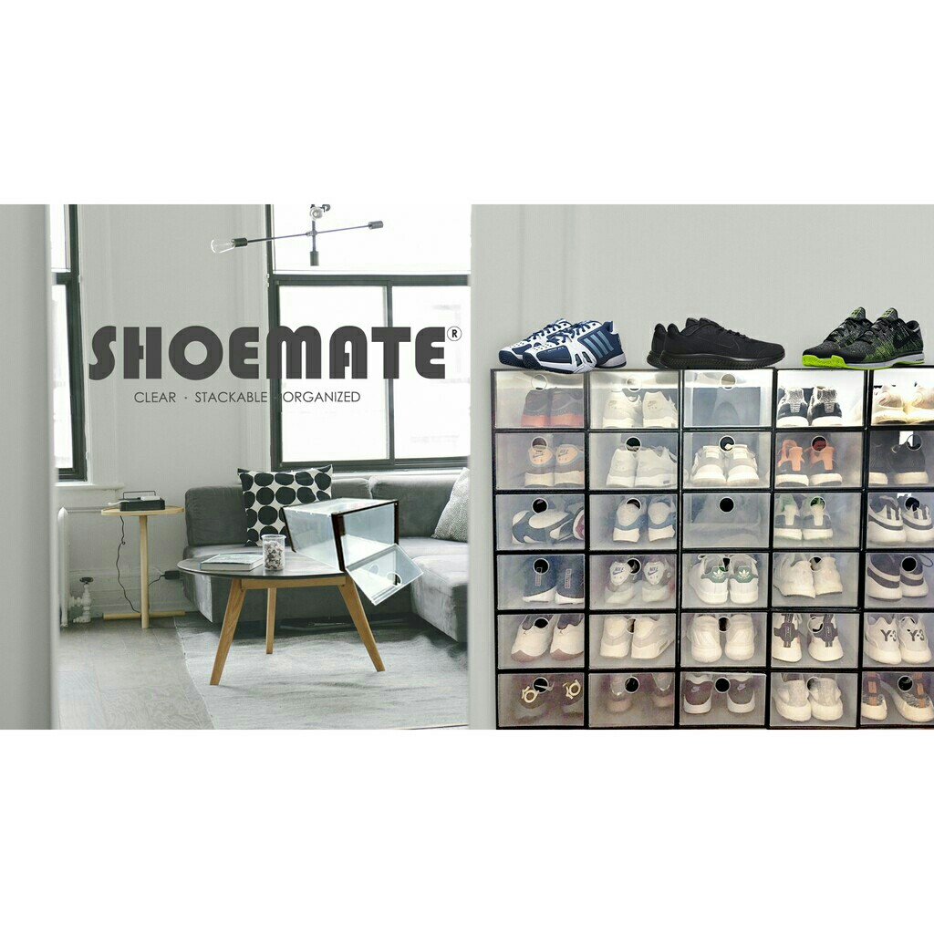 clear foldable shoe boxes