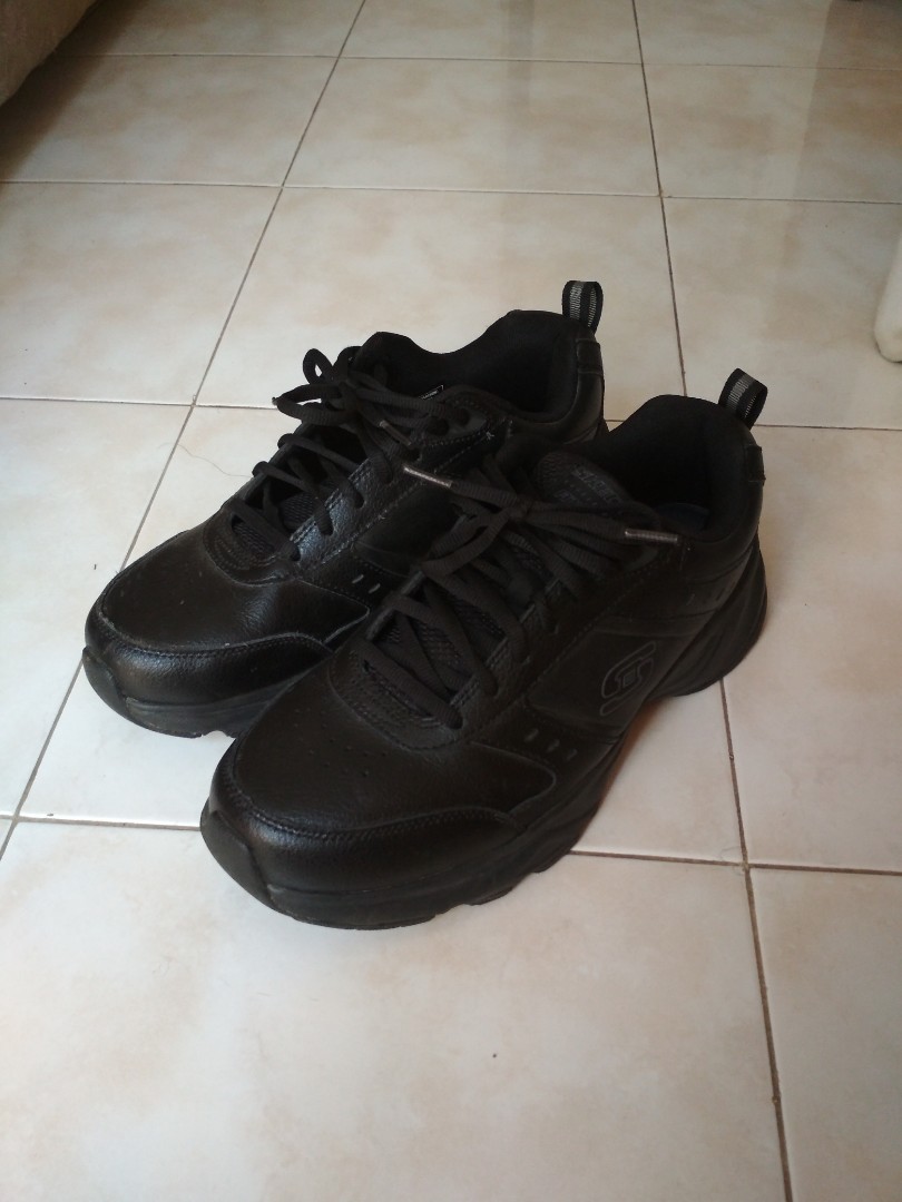 skechers memory foam black