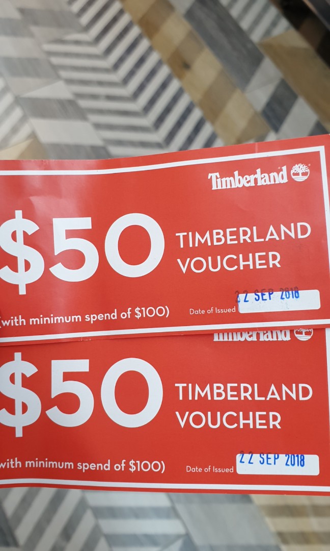 timberland voucher