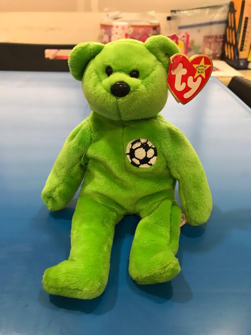 kicks the bear beanie baby