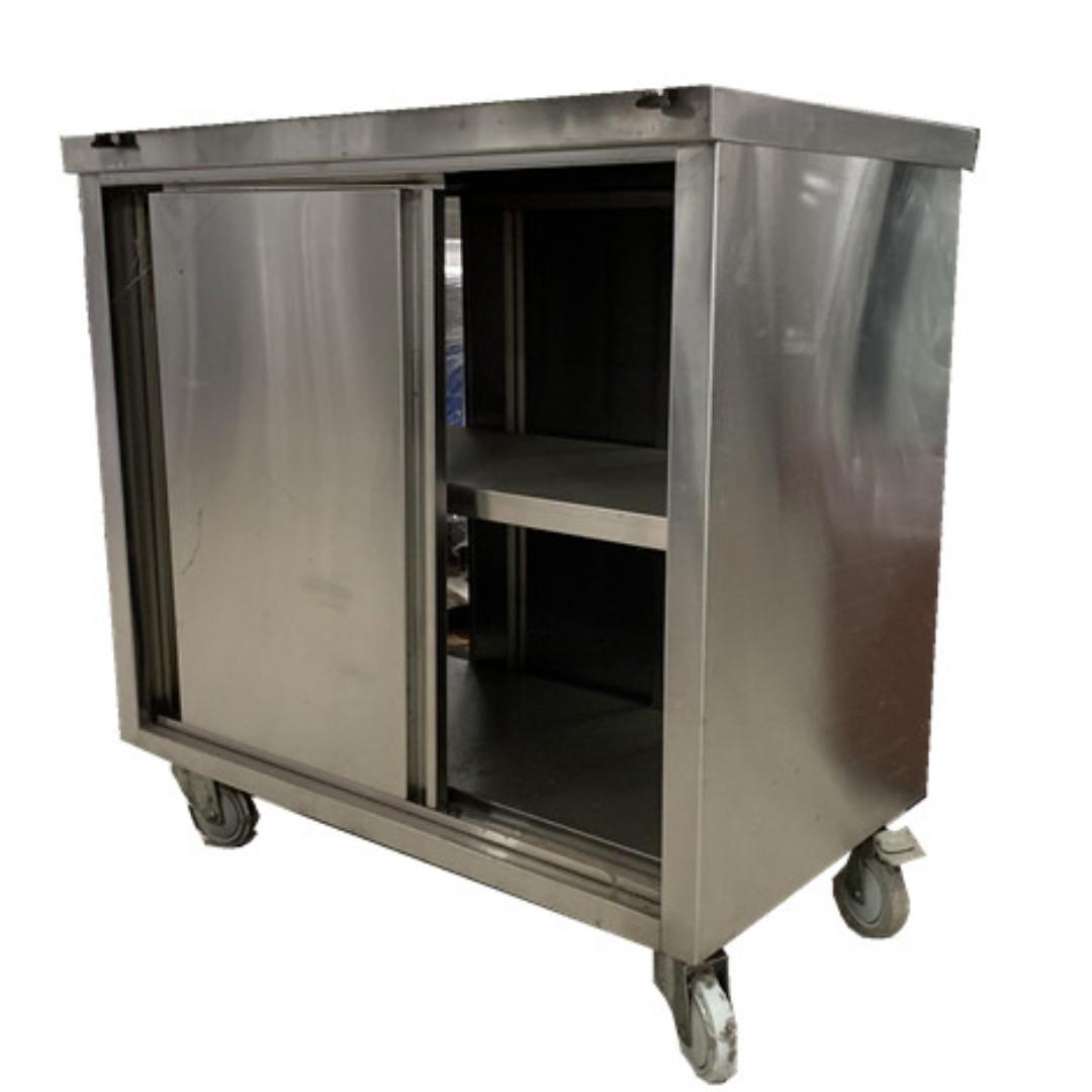 Used Stainless Steel Cabinet Home Appliances Kitchenware On