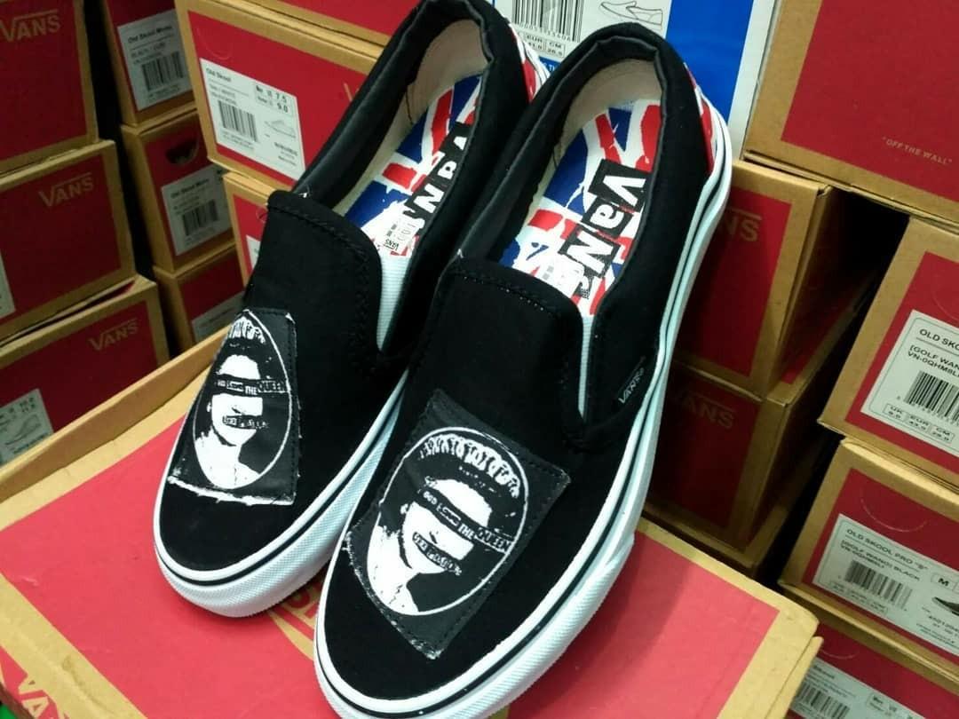 Vans slip on sex pistols on sale