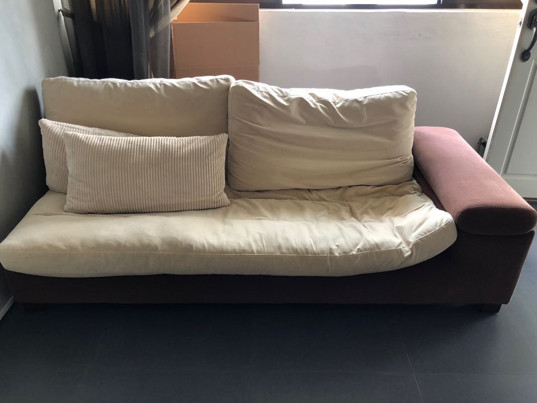 Velvet Gel Filling L Sofa With Washable Cushion Covers Furniture Photo