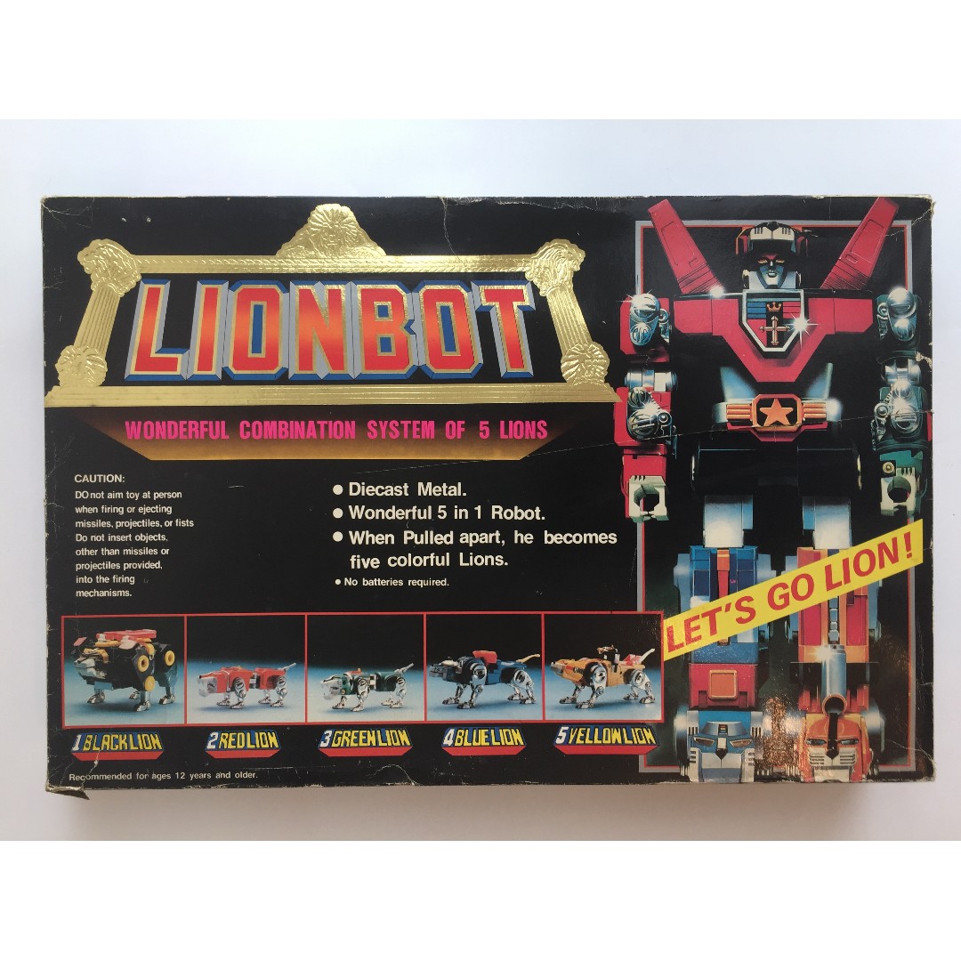 Voltron Lionbot Golion SUPER RARE Taiwanese Diamond Belt Version