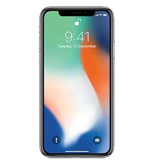 iPhone X Silver 64 Gb 1 month warranty