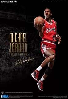 Enterbay RM-1055: NBA - Michael Jordan Series 2 #23 Black Jersey 8th  Anniversary Edition