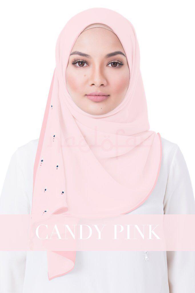 2x Authentic Naelofar Hijab Zara Muslimah Fashion Scarves On