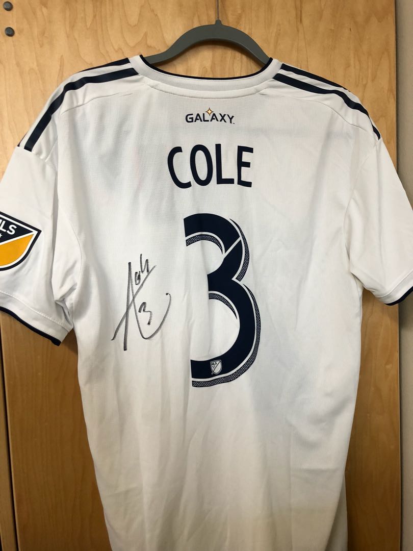 Ashley Cole LA Galaxy Signed Jersey Men s Fashion Activewear on