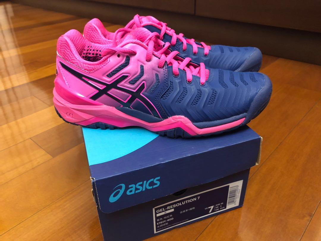 ASICS Gel Resolution Tennis Shoes, 女裝, 女裝鞋 Carousell