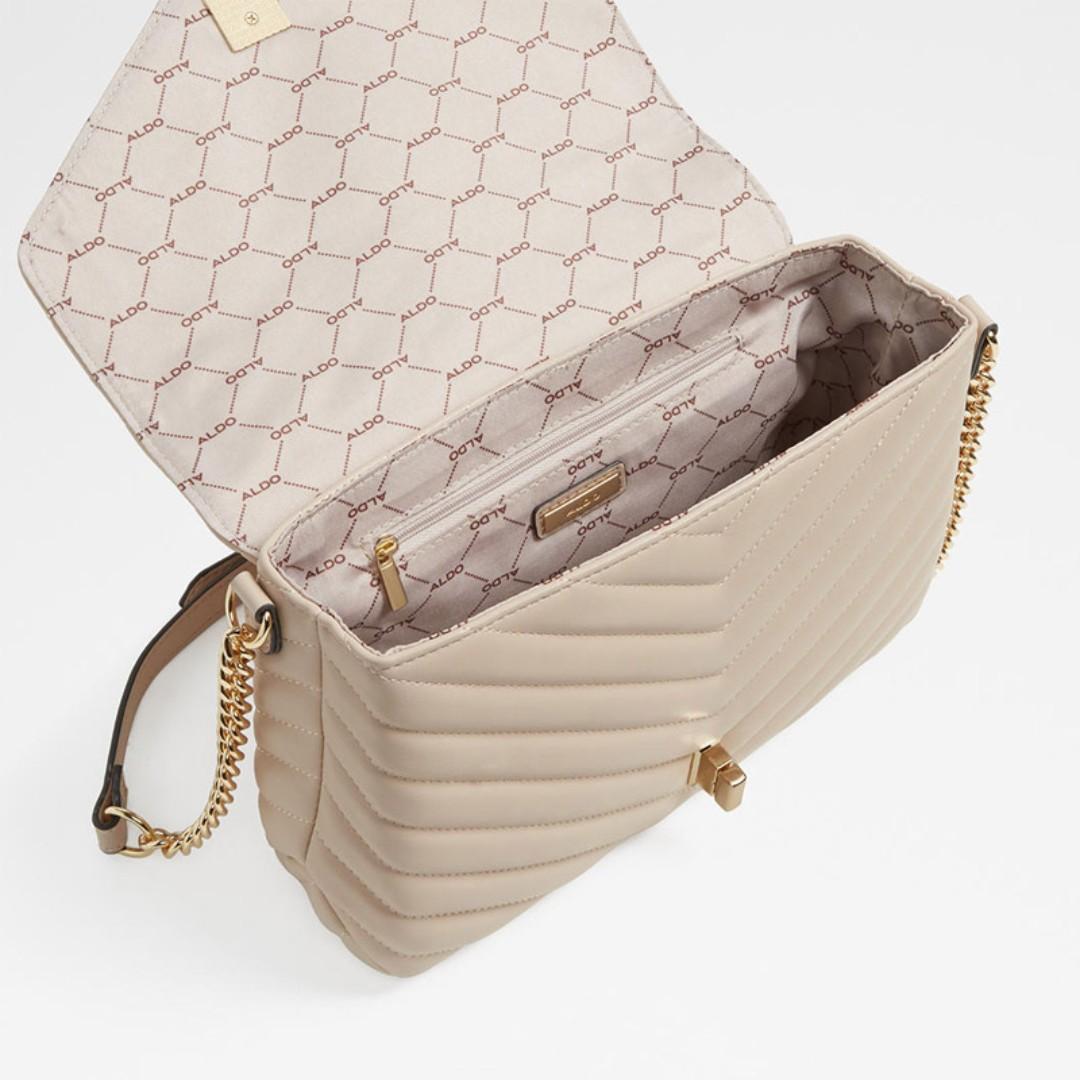 Edie flap shoulder outlet bag tahini