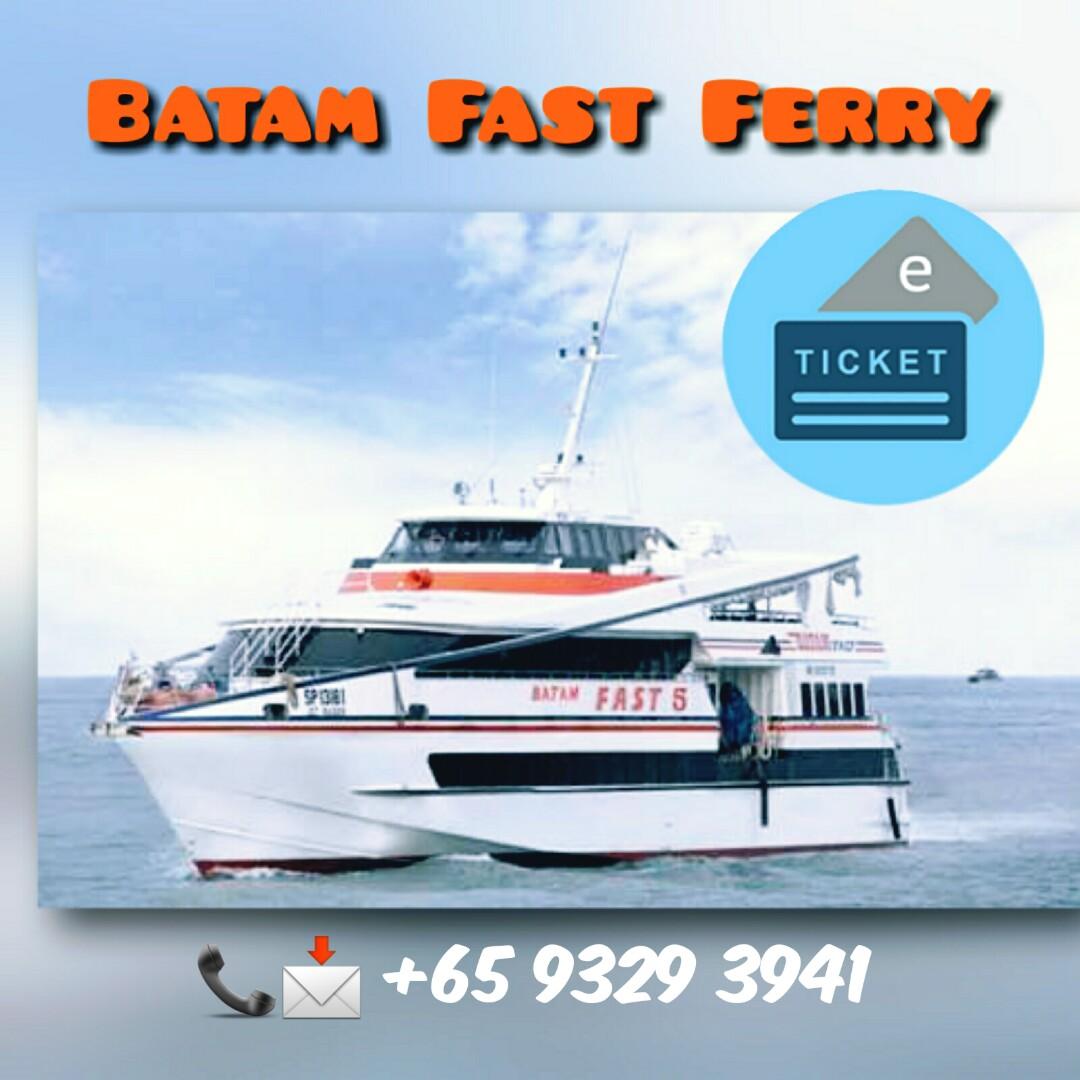 BATAM FERRY TICKET ALL TAX INCLUDED (SINDO/BATAMFAST