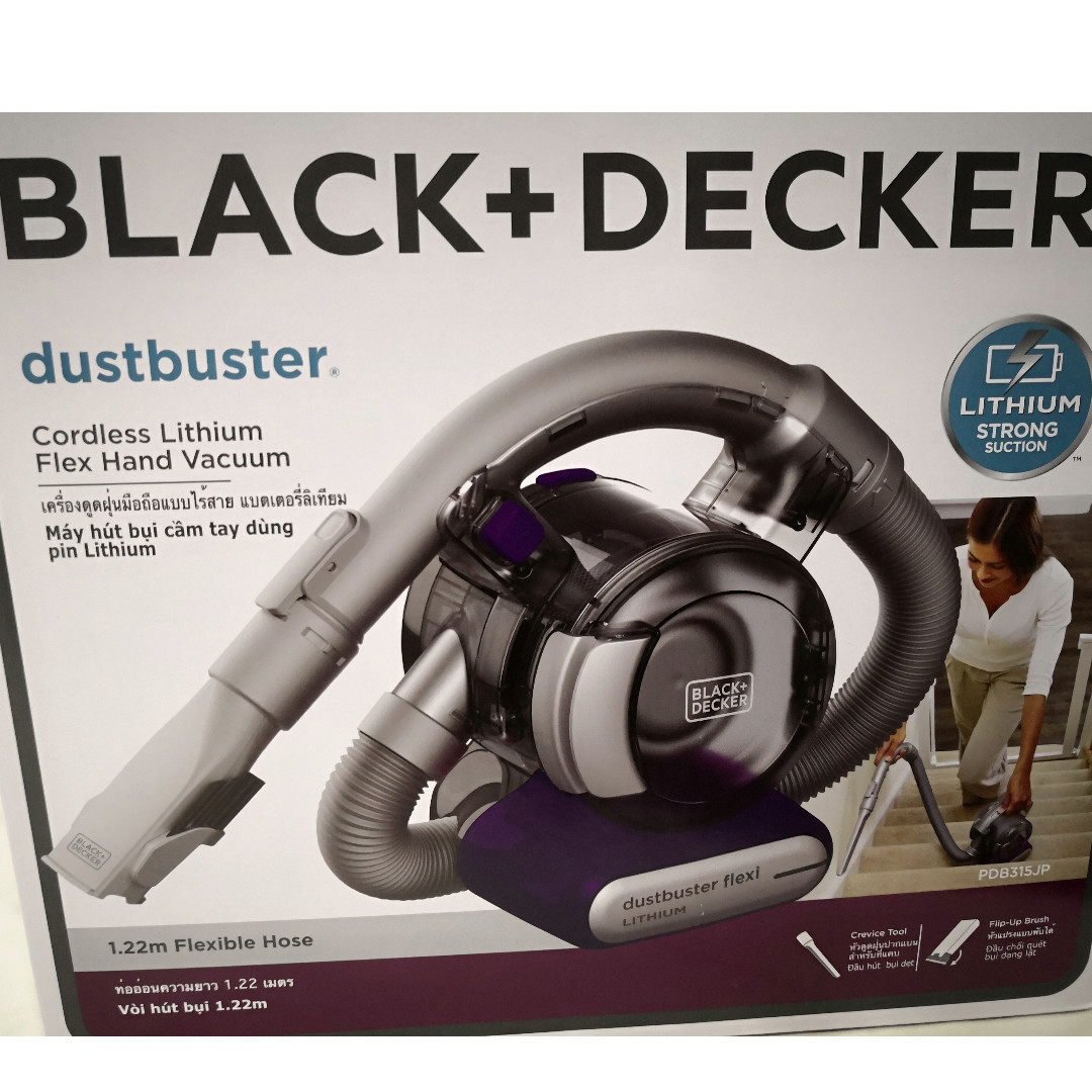Black and Decker 10.8V Liion FLEXI Dustbuster Vacuum PDB315JPB1