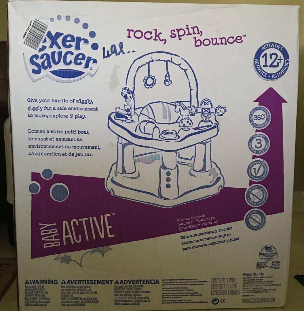 evenflo exersaucer bouncing barnyard saucer