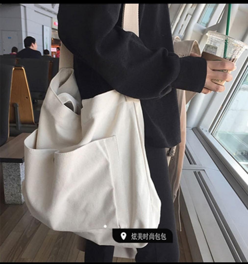 Korean canvas sling bag outlet