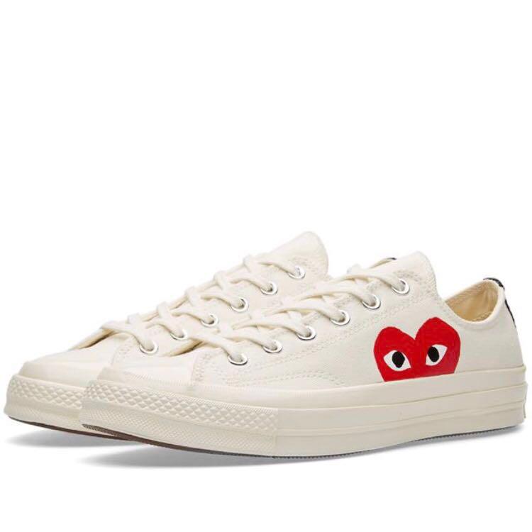 CDG X Converse White Size 6 Women s Fashion Footwear Sneakers