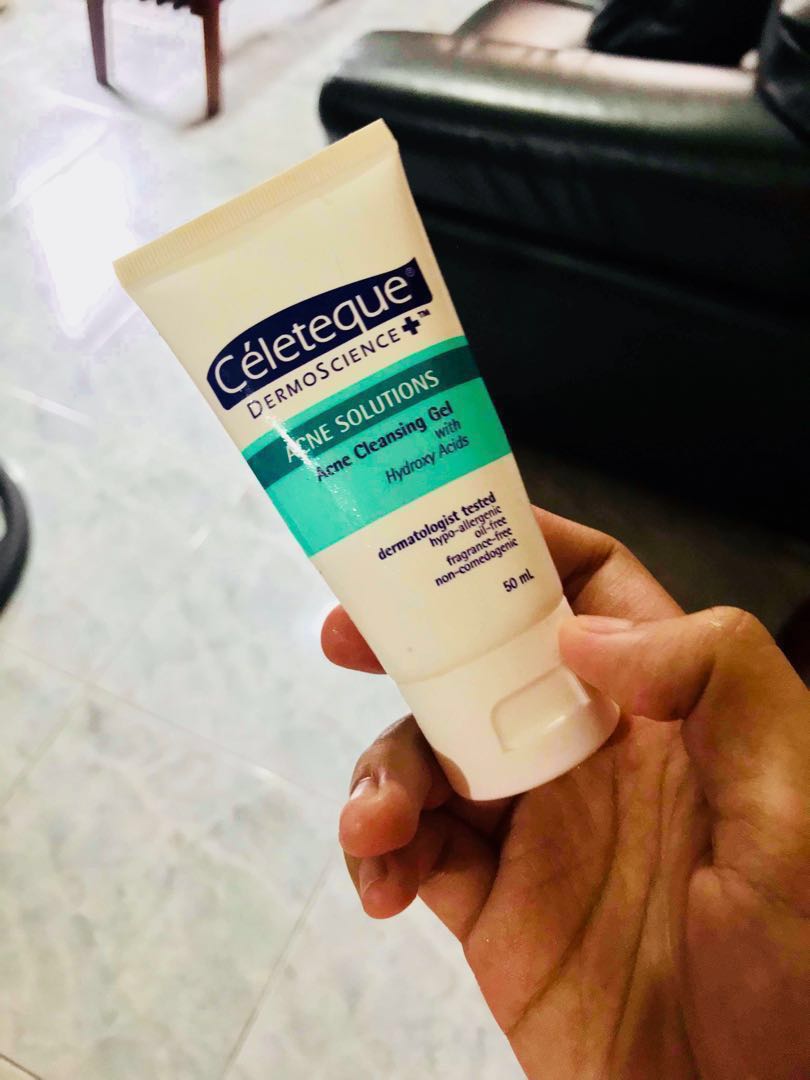 celeteque acne solutions acne cleansing gel