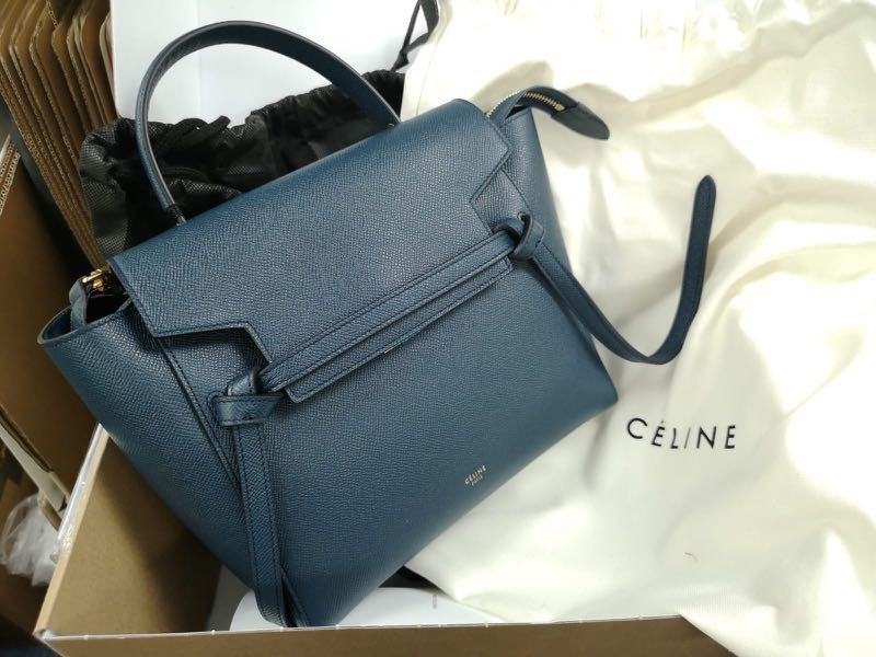 Celine belt online bag abyss blue