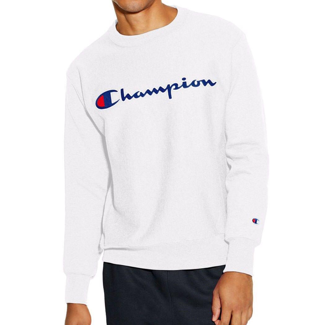champions sweatshirt white