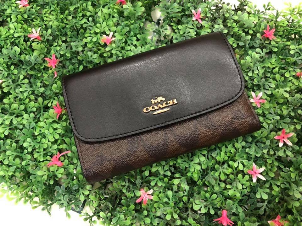 COACH WALLET MEDIUM ENVELOPE WALLET IN SIGNATURE CANVAS, Women's