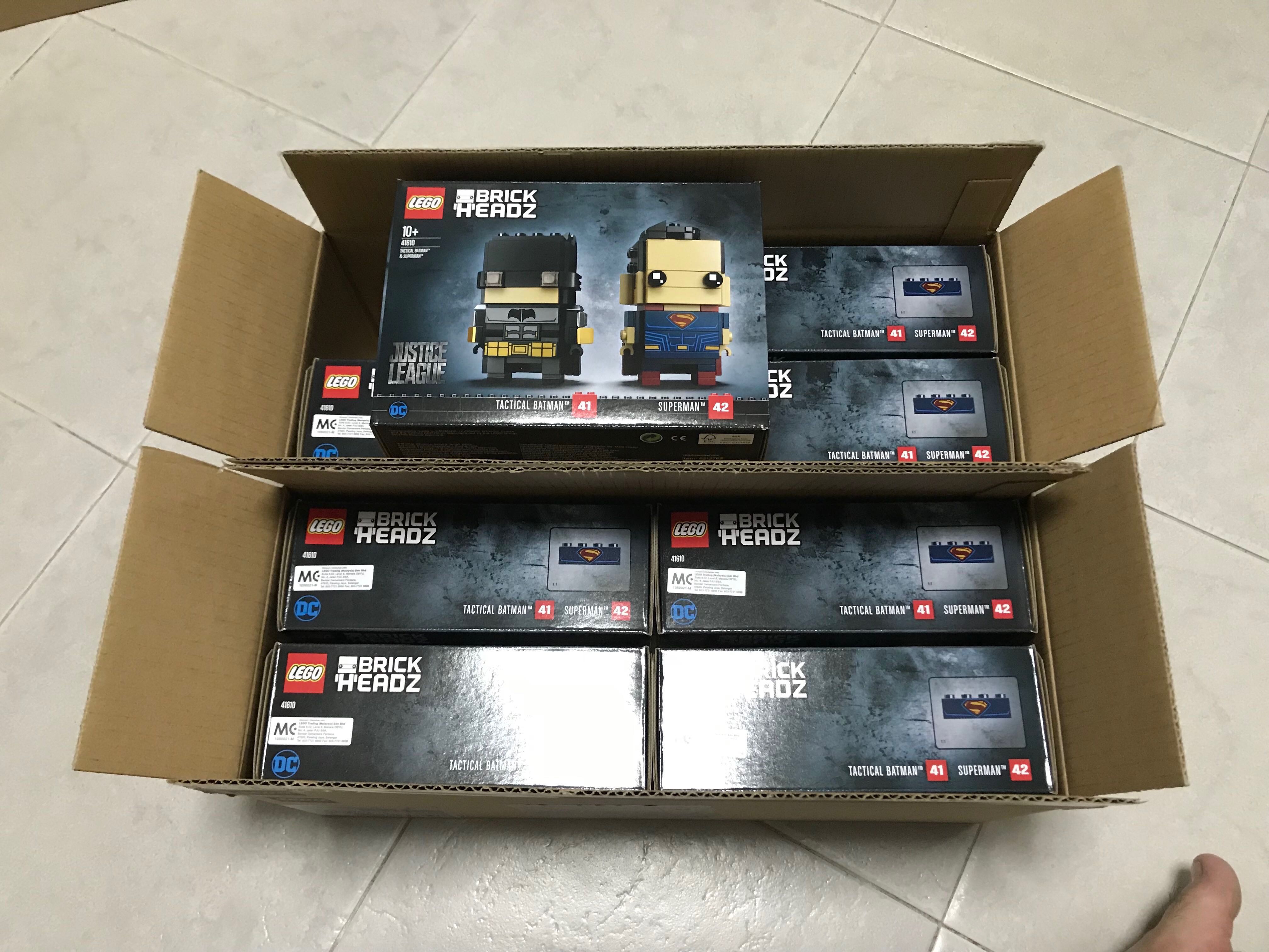 brickheadz batman and superman