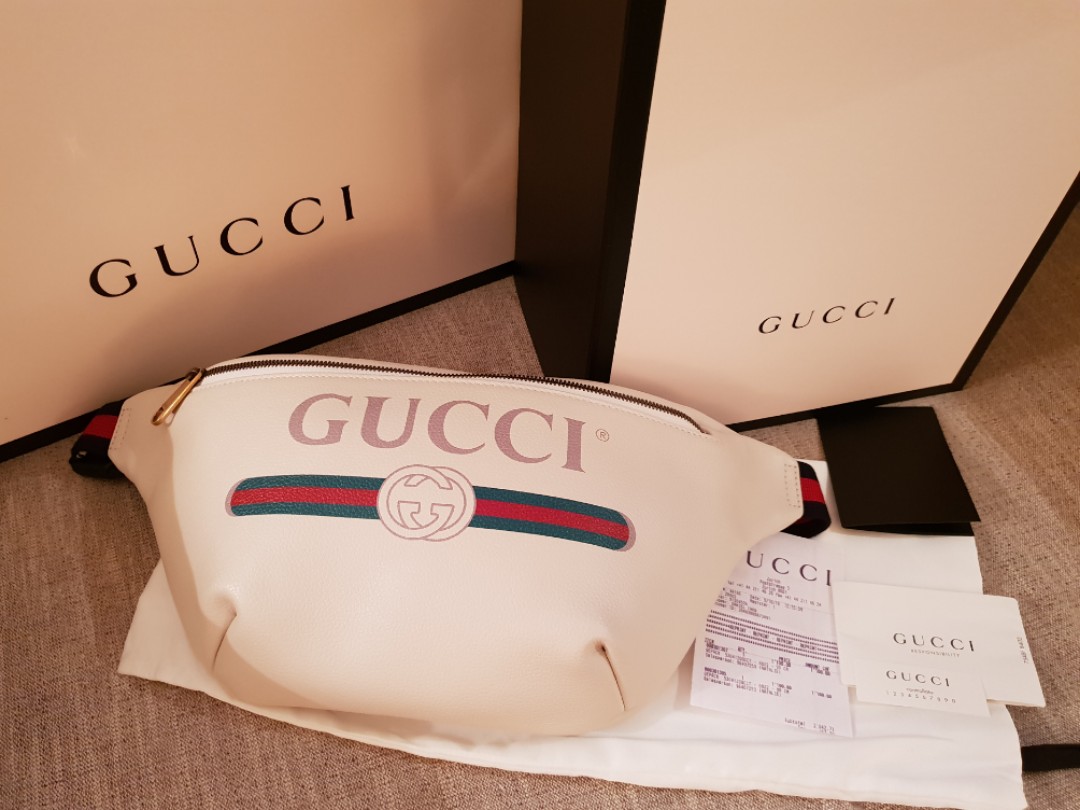 Gucci best sale bumbag white