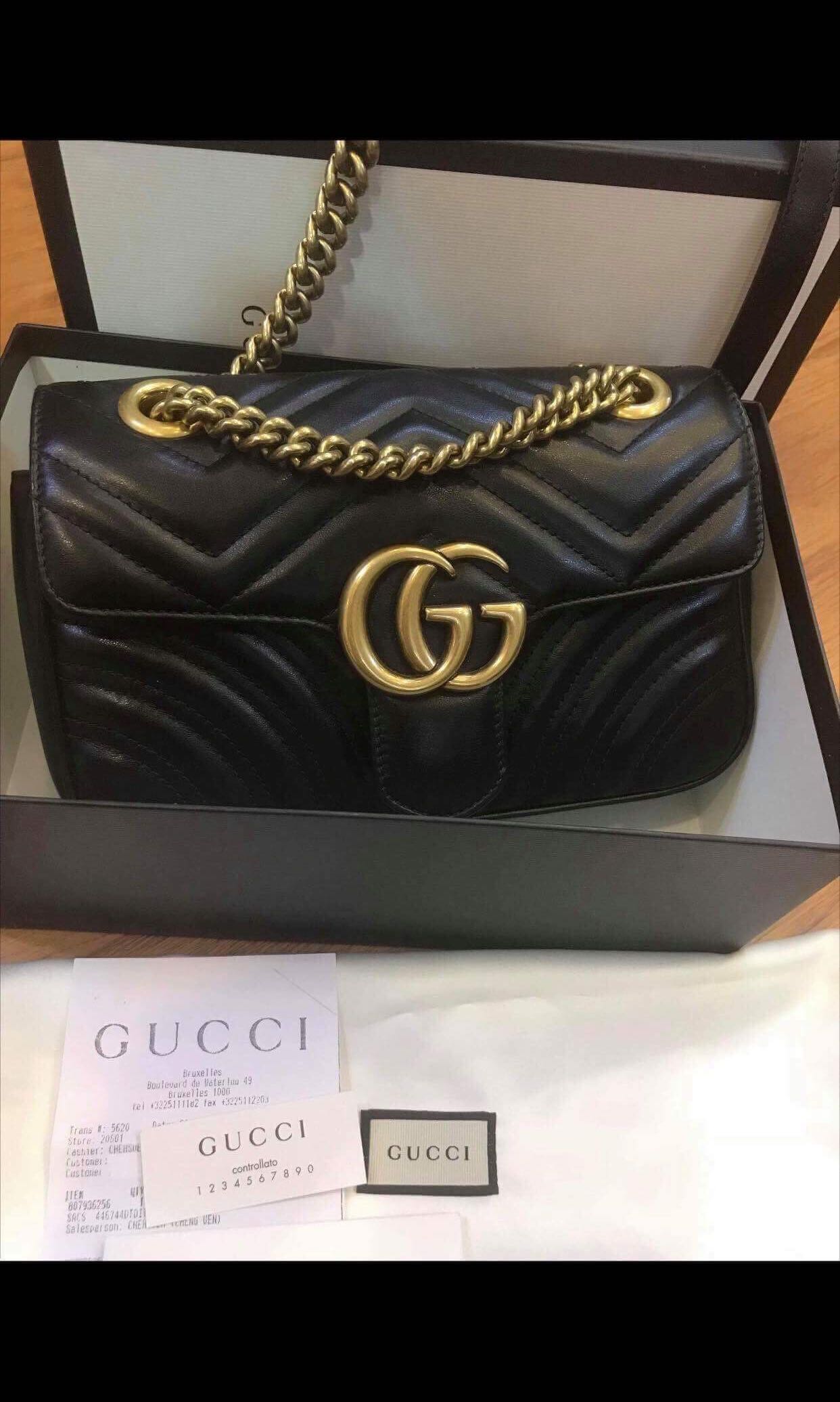 Gucci marmont mini size 22 Cm, Luxury, Bags & Wallets, Handbags on Carousell
