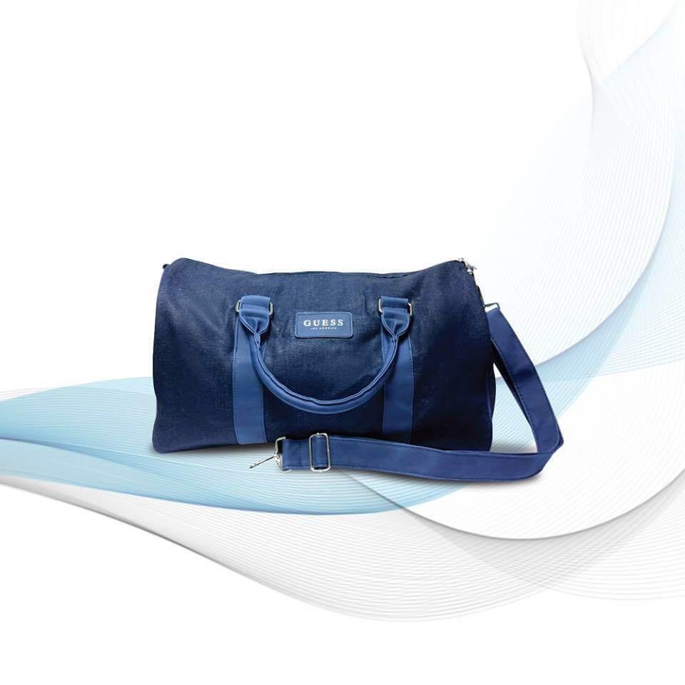 Guess denim duffle bag outlet