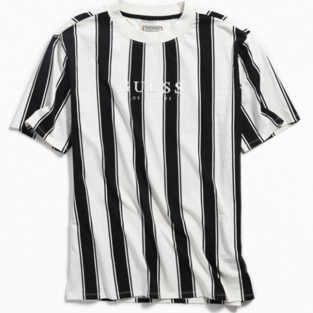 GUESS Walden Striped Tee - Black
