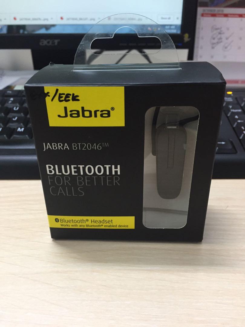 JABRA EARPHONE / HEADSET BLUETOOTH BT-2046/ BT2046 100% ORIGINAL,  Elektronik, Audio di Carousell