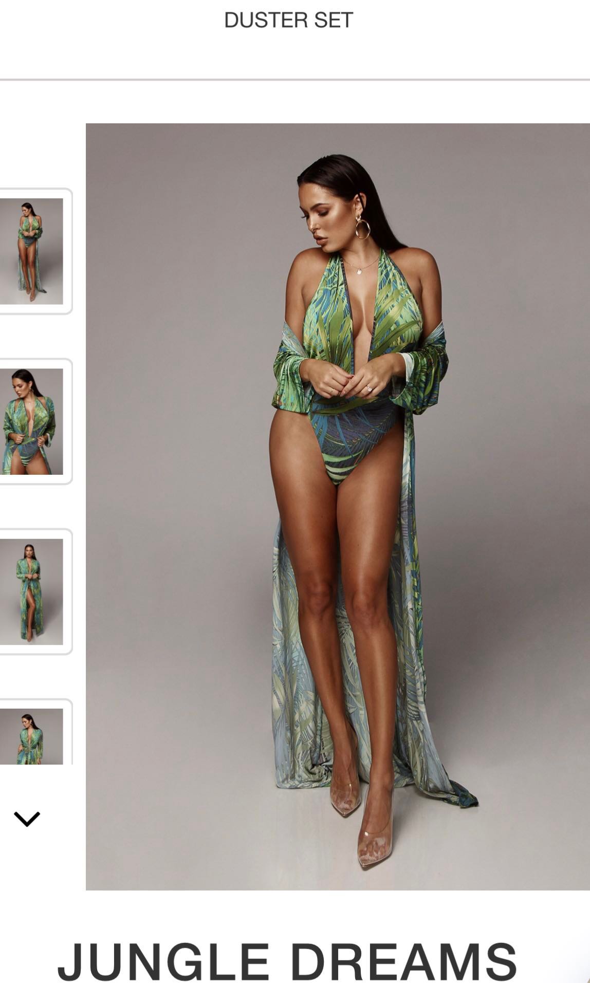 JLUXLABEL Jungle Dreams Swimsuit swimwear and Duster Coverup ...