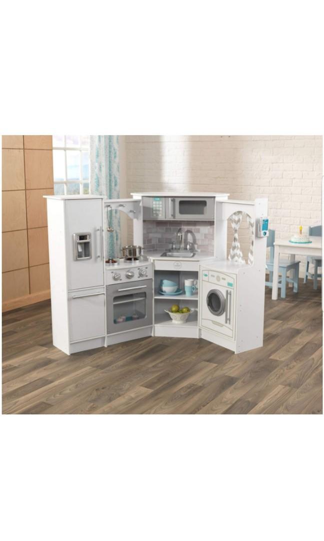 Kidkraft Ultimate Corner Play Pretend Wood Wooden Kitchen With