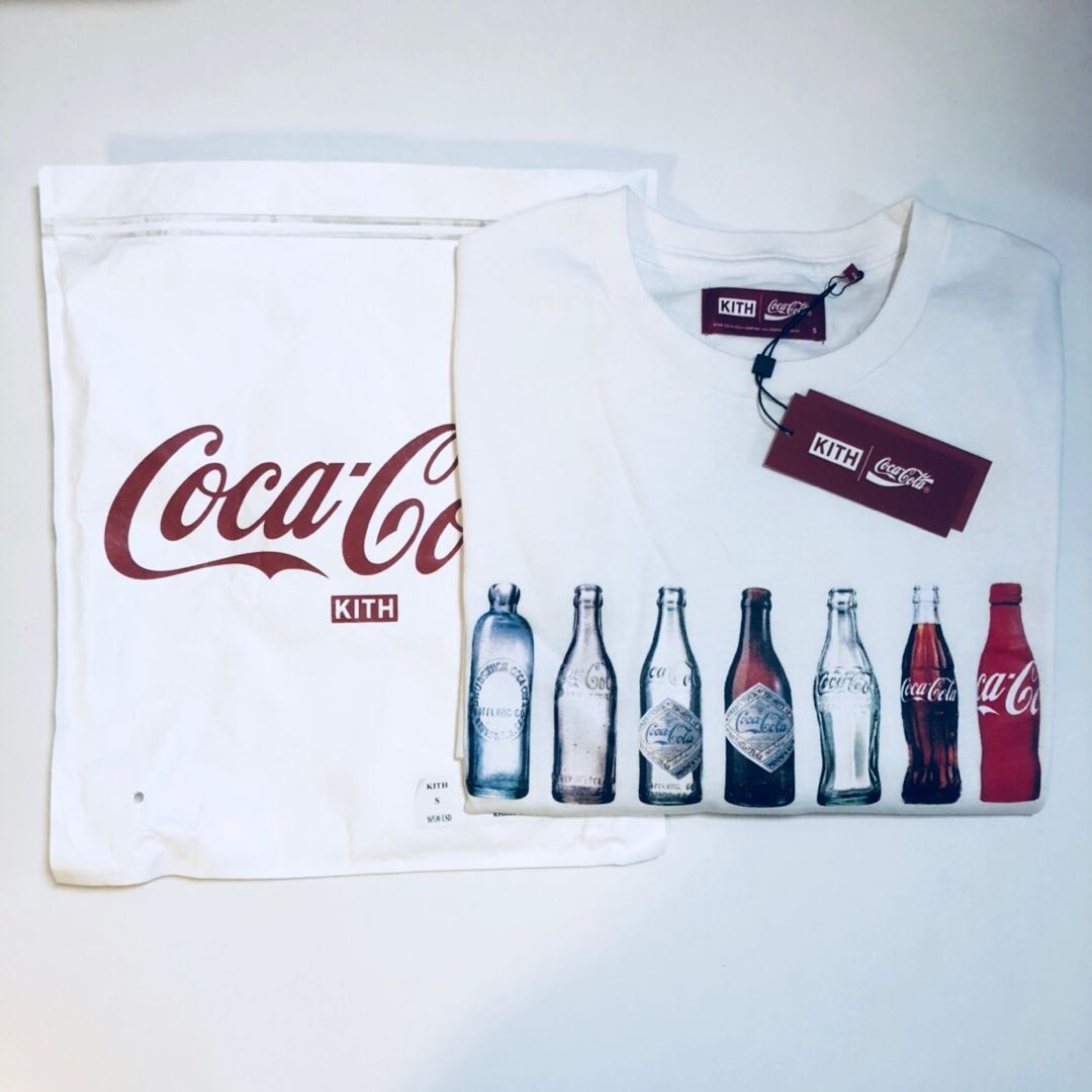 Kith X Coke Bottles Tee White Men S Fashion Clothes Tops On Carousell