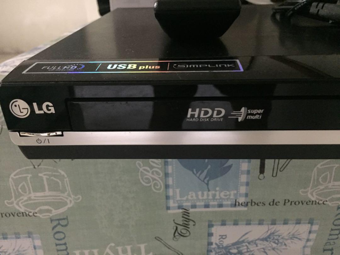 LG DVD HDD Recorder RH387H, TV & Home Appliances, TV & Entertainment