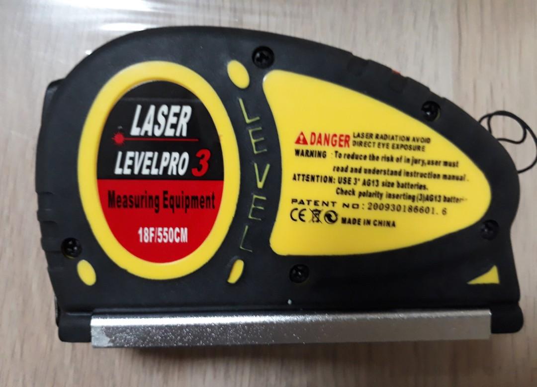 LV05 18 Foot 5.5m Measuring Tape Laser Level Pro3 Measuring Equipment