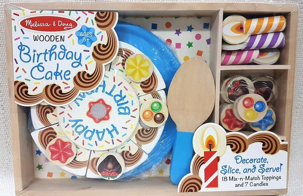 melissa and doug wooden birthday cake
