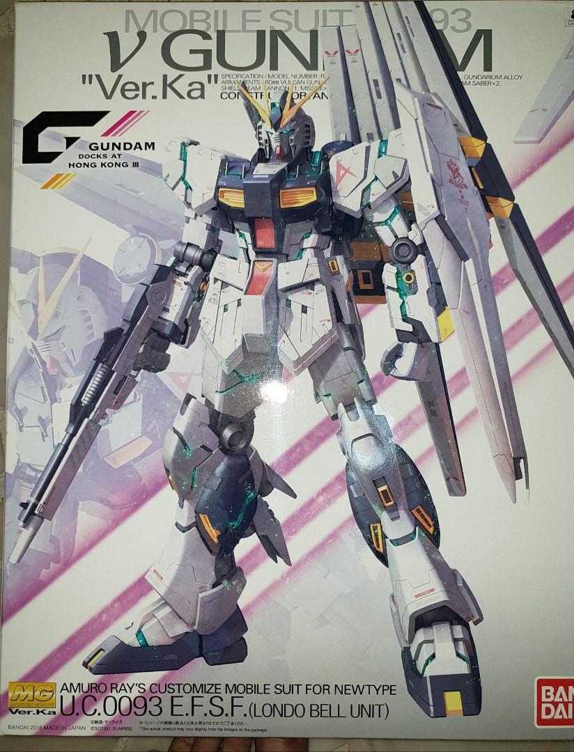 Mg Nu Gundam Ver Ka Clear Color Hong Kong Docks Ver Toys Games Bricks Figurines On Carousell