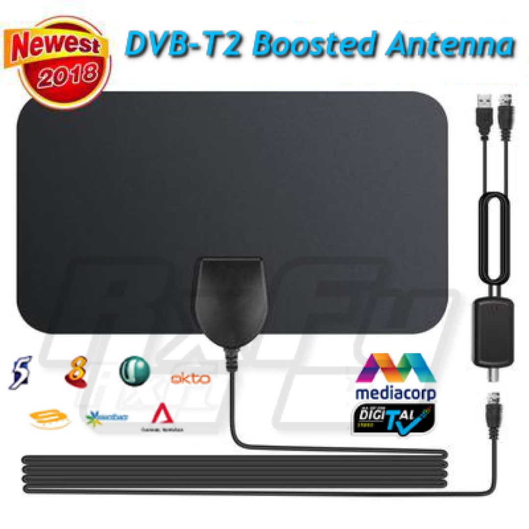 Mini 210 120mm Slim Dvb T2 Boosted Active Antenna Indoor Atsc Hd Tv Mediacorp Digital Signal Electronics Others On Carousell