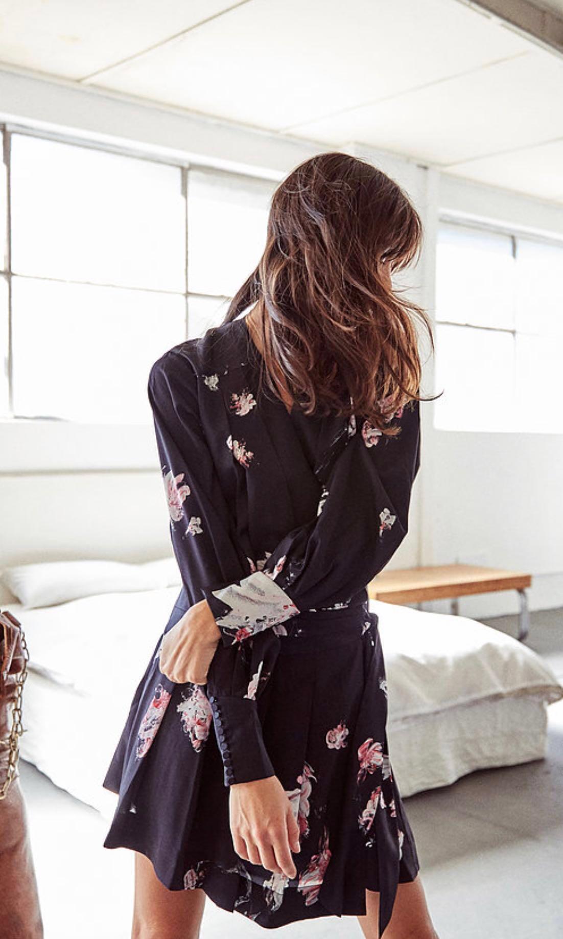 aje gabyon wrap dress