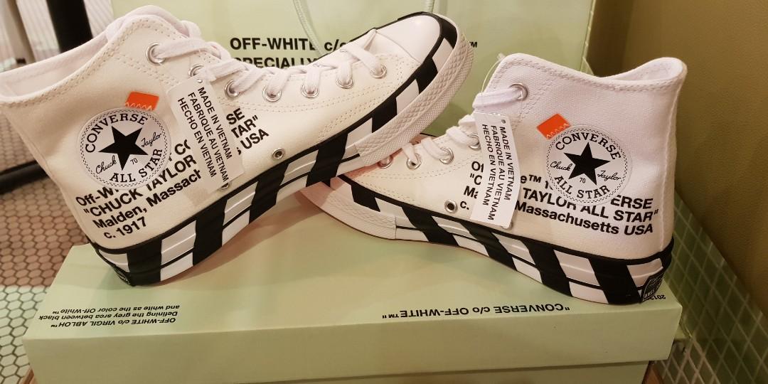 OFF WHITE x CONVERSE CHUCK 70 (US/UK 6 \u003d EUR 39), Women's Fashion, Shoes,  Sneakers on Carousell