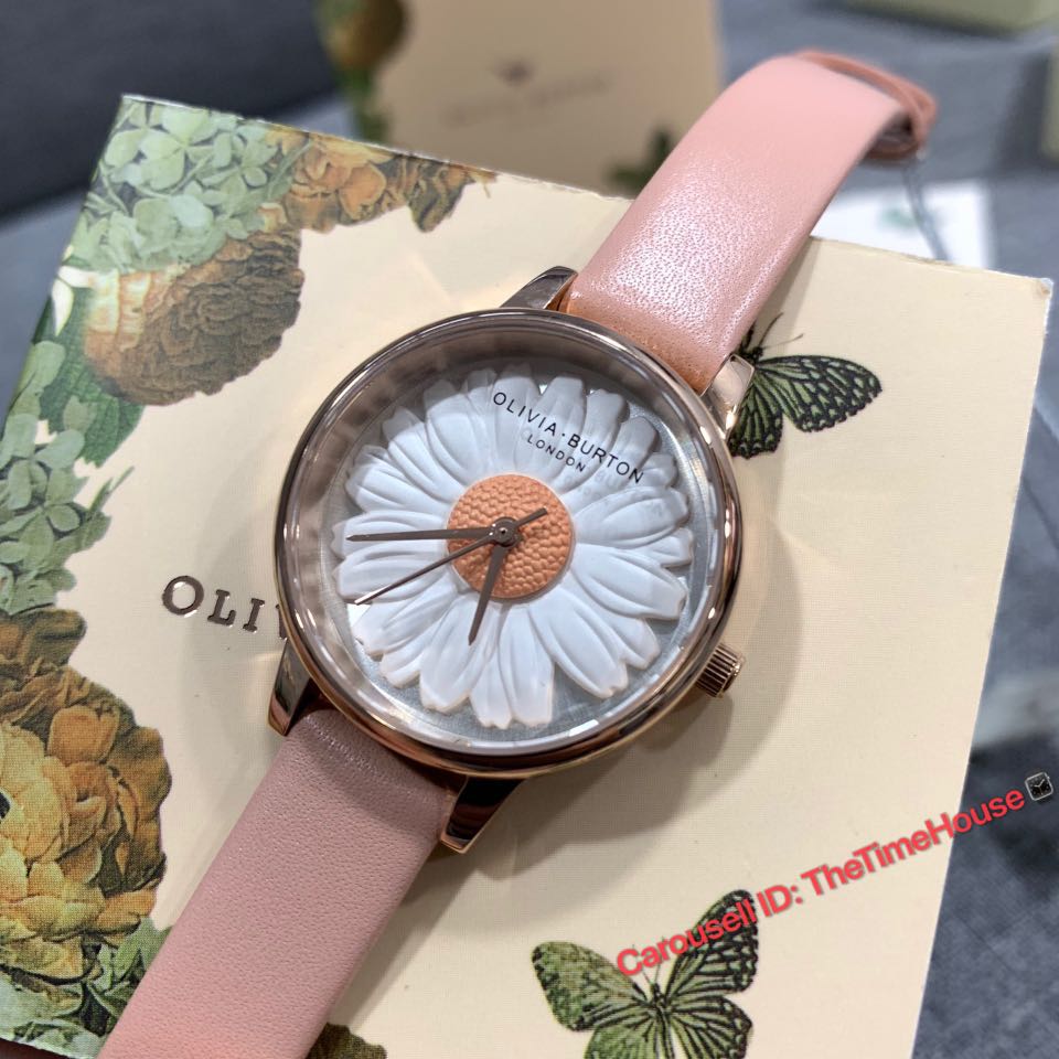 Olivia Burton 3D Daisy Nude Peach Ladies Watch Mobile Phones