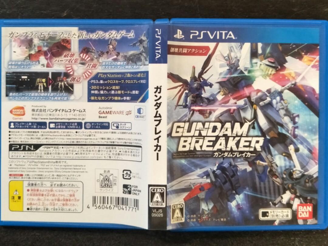 Psvita Gundam Breaker Ps Vita Toys Games Video Gaming Video Games On Carousell
