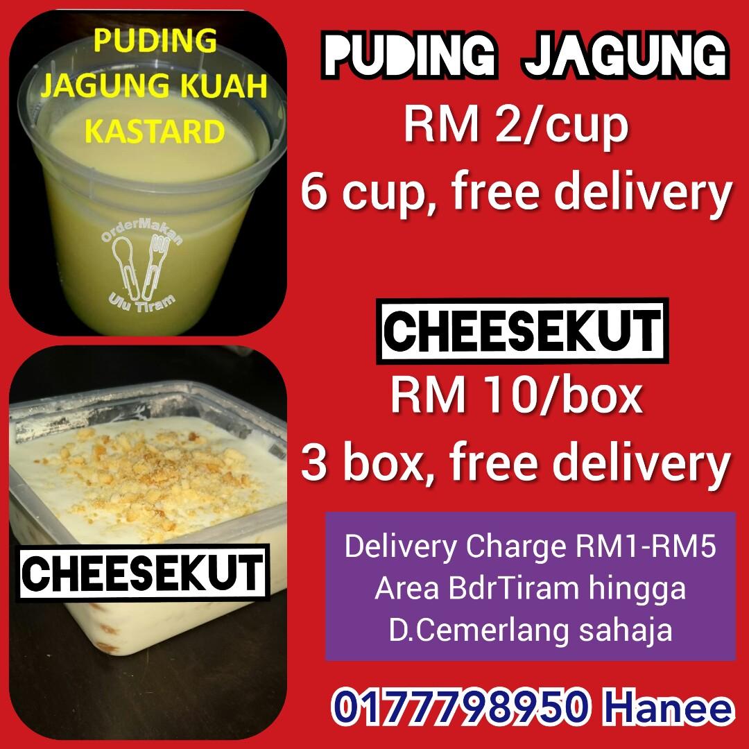 Puding Jagung Berkuah Dan Cheesekut J Pop On Carousell