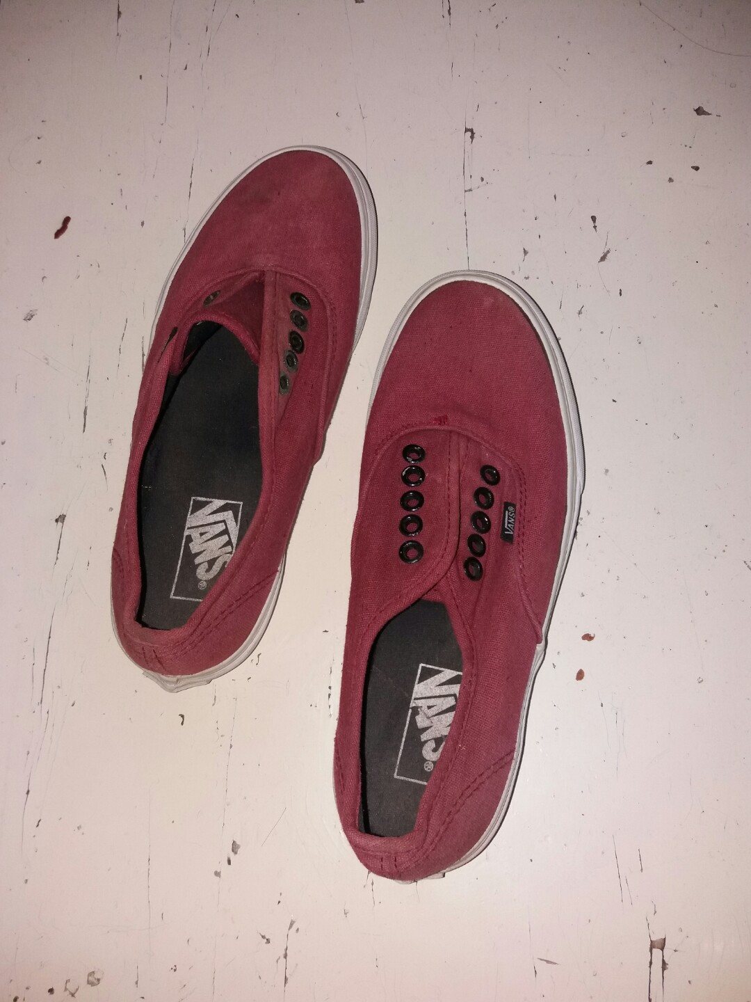 Sepatu Vans Merah Maroon Men S Fashion Men S Footwear Formal Shoes On Carousell