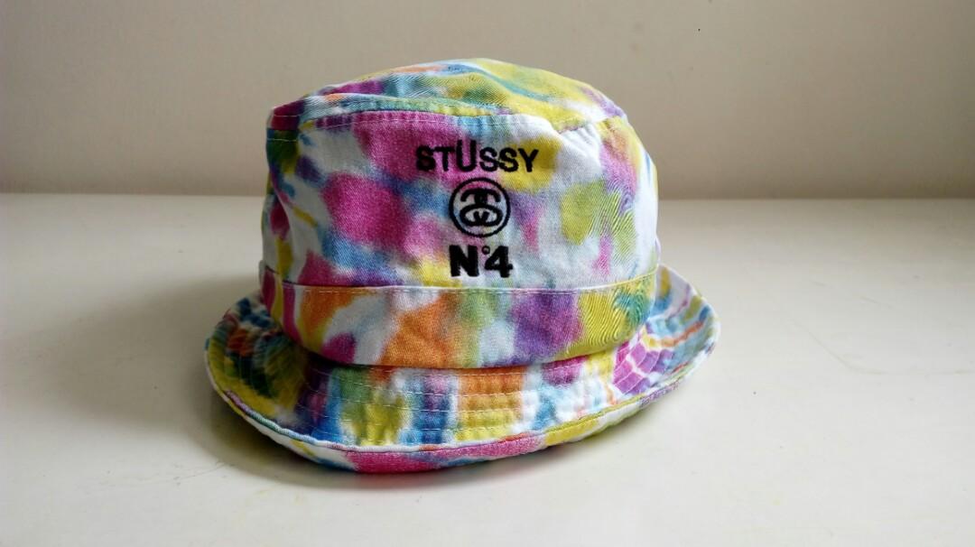 Stussy tie dye bucket hat discount